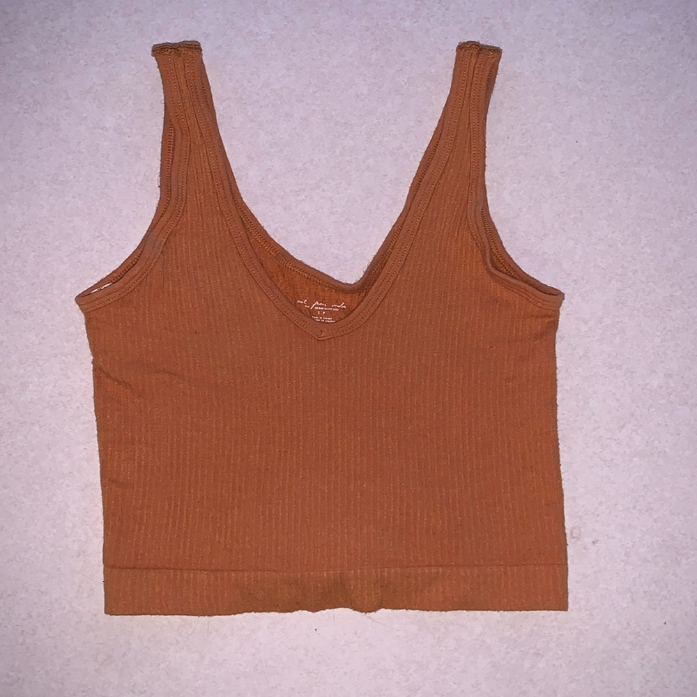 Urban outfitters, out from under burnt orange crop top. Size small